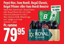 Min Købmand Pepsi Max / Faxe Kondi / Royal Classic (ramme) tilbud
