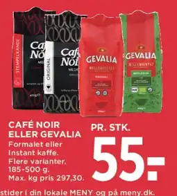 MENY Café Noir eller Gevalia tilbud