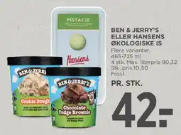MENY Ben & Jerry's eller Hansens økologiske is tilbud