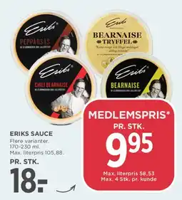 MENY Eriks Sauce tilbud