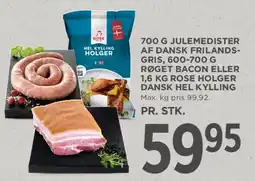 MENY Julemedister / Røget bacon / Hel kylling tilbud