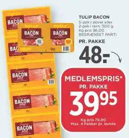 MENY Tulip bacon tilbud