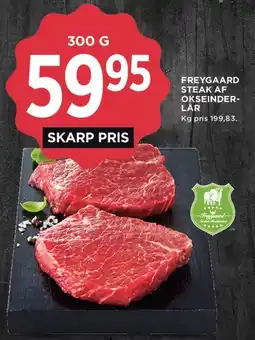 MENY Freygaard Steak af Okseinderlår tilbud