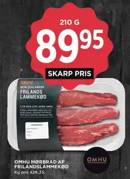 MENY Omhu mørbrad af frilandslammekød tilbud