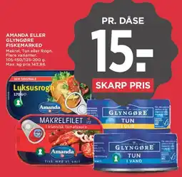 MENY Amanda eller Glyngøre fiskemarked (dåse) tilbud