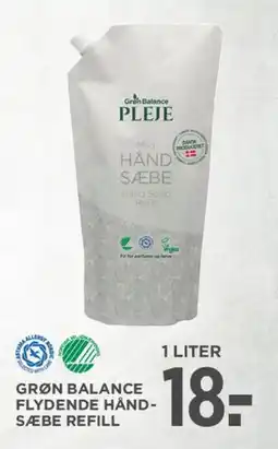 MENY Grøn Balance Flydende Håndsæbe (refill) tilbud