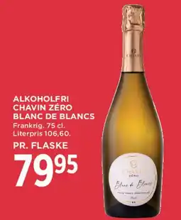 MENY Alkoholfri Chavin Zero Blanc de Blancs tilbud