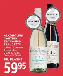 MENY Alkoholfri Cantina Zaccagnini Tralcetto tilbud