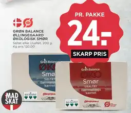 MENY Grøn Balance Øllingegaard Økologisk smør tilbud