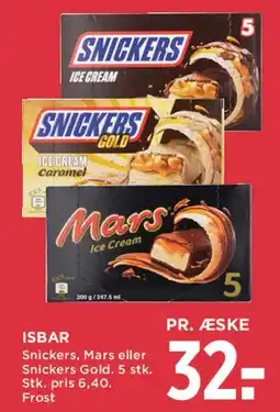 MENY Isbar (Snickers / Mars / Snickers Gold) tilbud