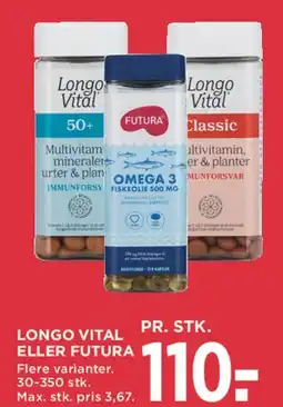MENY Longo Vital eller Futura tilbud