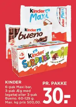 MENY Kinder - pakke tilbud