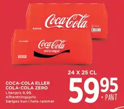 MENY Coca-Cola eller Cola-mix, 24 x 25 cl tilbud