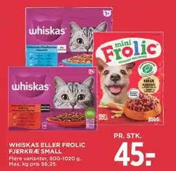 MENY Whiskas eller Frolic tilbud