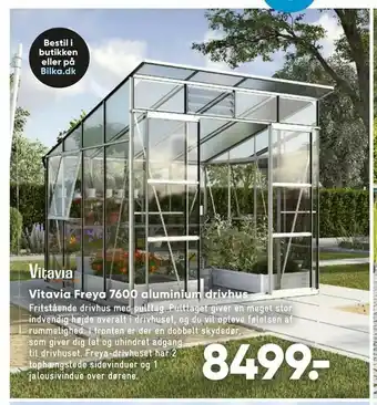 Bilka Vitavia Freya 7600 aluminium drivhus tilbud