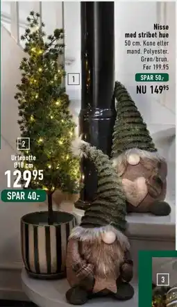 Imerco Nisse med stribet hue tilbud