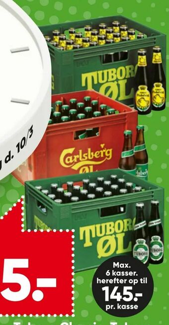 Bilka Grøn Tuborg, Tuborg Classic, Tuborg Kylle Kylle eller Carlsberg Pilsner tilbud