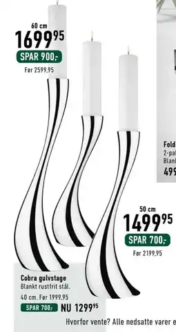 Imerco Cobra gulvstage tilbud