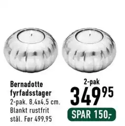 Imerco Bernadotte fyrfadsstager tilbud