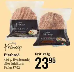 Føtex Princip Pitabrød tilbud
