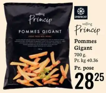 Dybfrost Princip Pommes Gigant