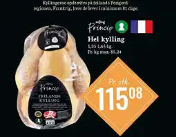 Føtex Princip Hel kylling tilbud
