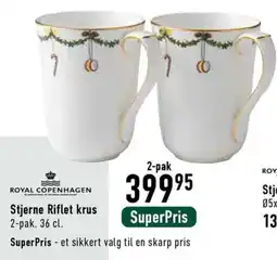 Imerco Royal Copenhagen Stjerne Riflet krus tilbud