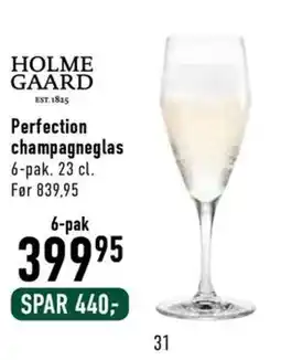 Imerco Holme Gaard Perfection champagneglas tilbud