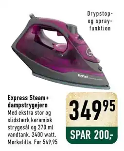 Imerco Tefal Express Steam+ dampstrygejern tilbud