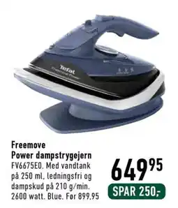 Imerco Tefal Freemove Power dampstrygejern FV6675EO tilbud