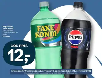 Pepsi eller Faxe Kondi
