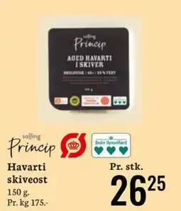 Føtex Princip Havarti skiveost tilbud