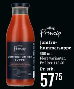 Føtex Princip jomfruhummersuppe tilbud