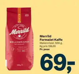 Let-Køb Merrild Formalet Kaffe tilbud