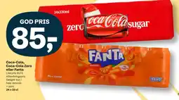 Let-Køb Coca-Cola Coca-Cola Zero eller Fanta tilbud