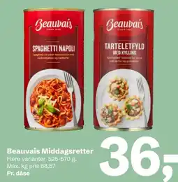 Let-Køb Beauvais Middagsretter tilbud