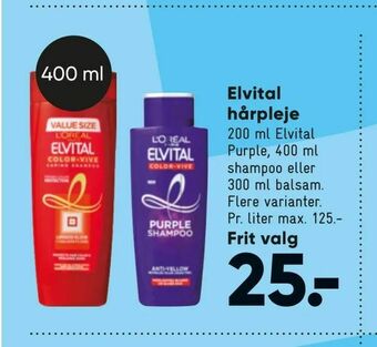 Bilka Elvital hårpleje tilbud