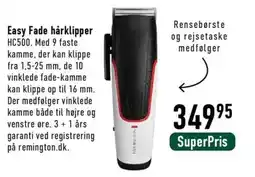 Imerco Remington Easy Fade hårklipper HC500 tilbud