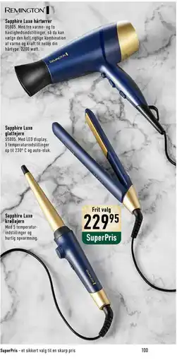 Imerco Remington Sapphire Luxe hårtyper tilbud
