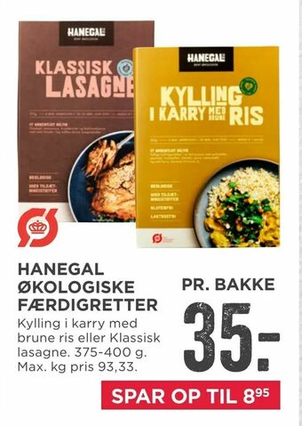 MENY Hanegal økologiske færdigretter tilbud