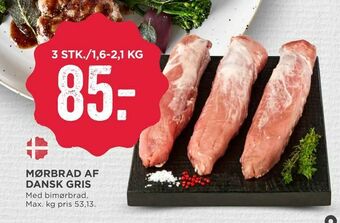 MENY MØRBRAD AF DANSK GRIS. tilbud