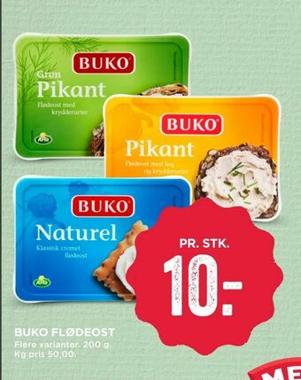 MENY Buko flødeost tilbud