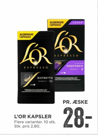 MENY L'or kapsler tilbud