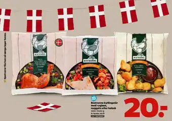 Bistronne med rygben, nuggets eller kebab kyllingelår