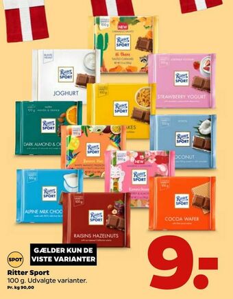 Netto Ritter Sport tilbud