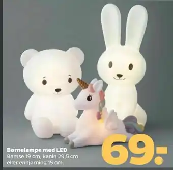 Netto Børnelampe med LED tilbud