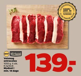 Netto Velsmag entrecotes tilbud