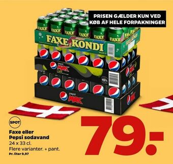 Netto Faxe eller Pepsi sodavand tilbud