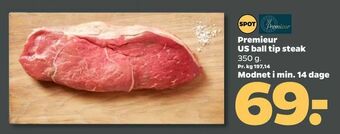 Netto Premieur US ball tip steak tilbud