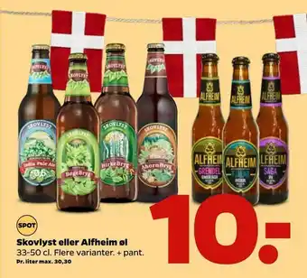 Netto Skovlyst eller Alfheim øl tilbud